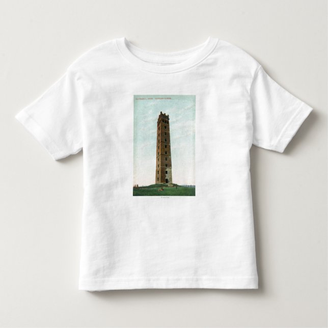 T-shirt Vista da torre de Tilton (Frente)