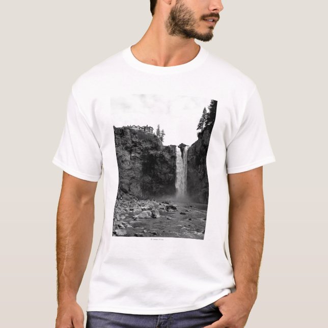 T-shirt Vista de baixo das quedas (Frente)