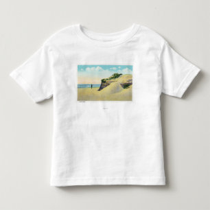 T-shirt Vista de dunas de areia típicas de Nova Inglaterr