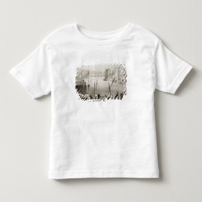 T-shirt Vista de Galway do Claddagh (Frente)
