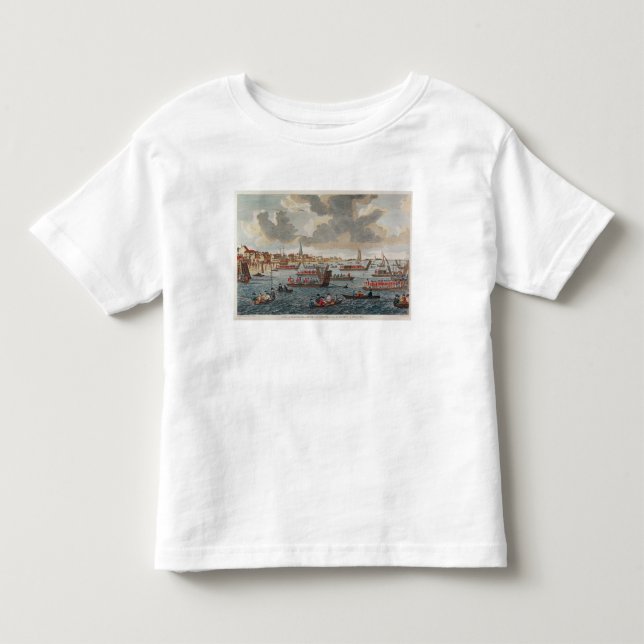 T-shirt Vista de Gravesend com tropas (Frente)