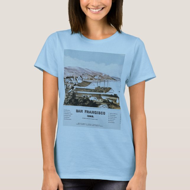 T-shirt Vista De São Francisco, 1849 (Frente)
