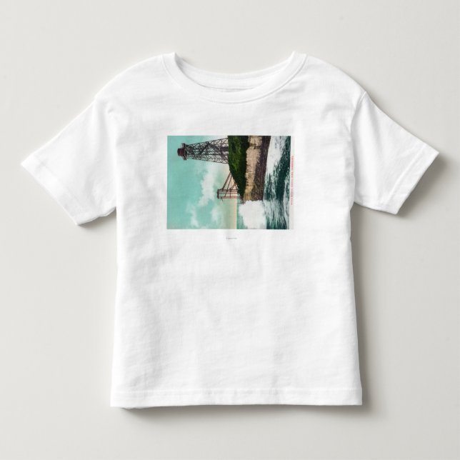 T-shirt Vista de uma onda MotorSanta Cruz, CA (Frente)