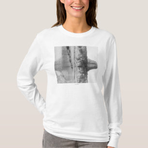 T-shirt Vista distante da torre do diabo com água no