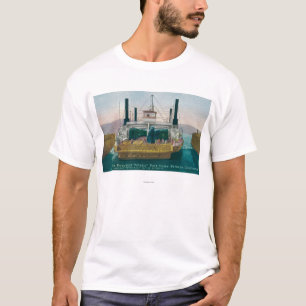 T-shirt Vista do ferryboat Solano do SP na doca