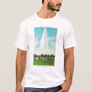 T-shirt Vista do geyser de Myrtledale no Hot Springs