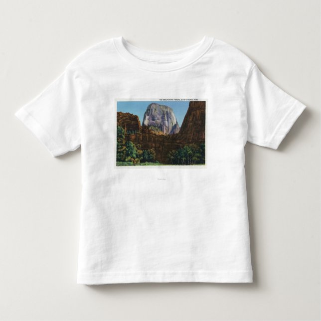 T-shirt Vista do grande trono branco (Frente)