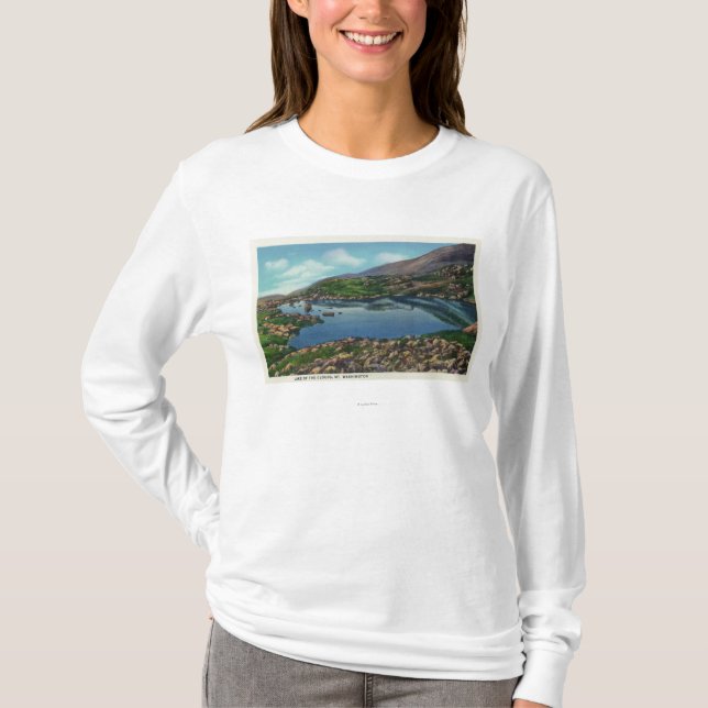 T-shirt Vista do lago das nuvens (Frente)