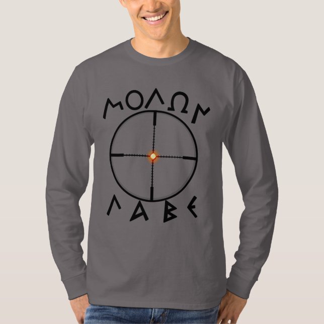 T-shirt Vista do laser de MOLON LABE (Frente)
