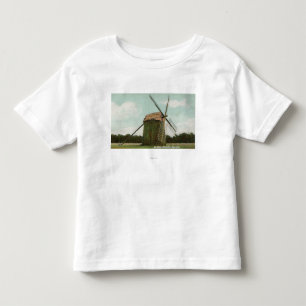 T-shirt Vista do moinho de vento o mais velho em Cape Cod