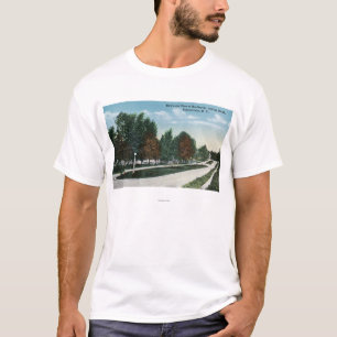 T-shirt Vista do norte da rua de Bradley