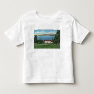 T-shirt Vista do norte do lago de Ft William Henry