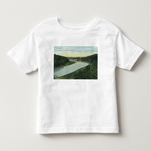 T-shirt Vista do rio de Genesee (Frente)