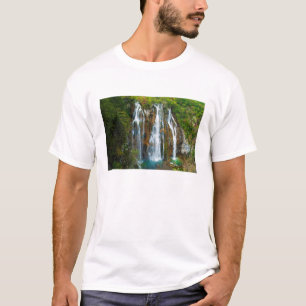 T-shirt Vista elevada da cascata, Croácia