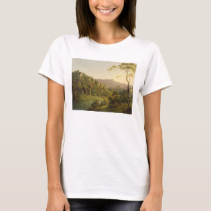 T-shirt Vista em Matlock Dale, olhando para a rocha preta