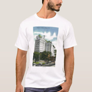 T-shirt Vista exterior da construção do telefone # 2