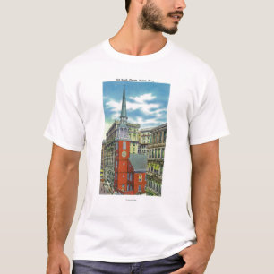 T-shirt Vista exterior da igreja sul velha