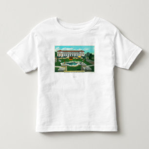 T-shirt Vista exterior do bungalow novo da pensão de
