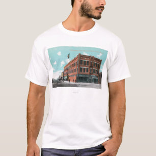T-shirt Vista exterior do hotel de Cunningham na rua de