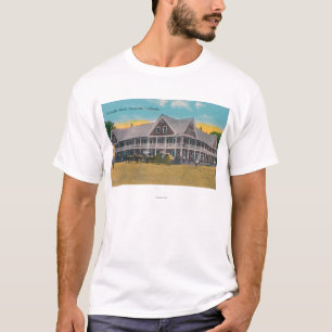 T-shirt Vista exterior do hotel de Greenville