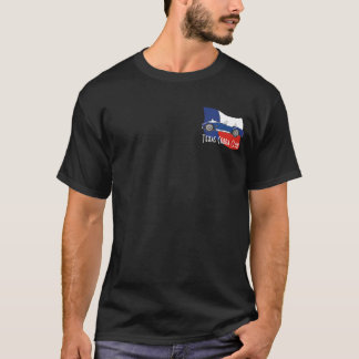 T-shirt Vista lateral, clube da cobra de Texas com