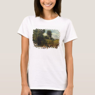 T-shirt Vista no rio Sid, perto de Sidmouth, c.1852 (óleo