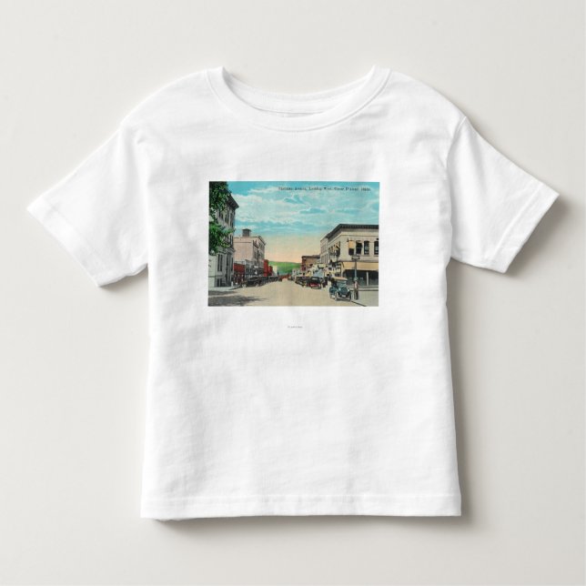 T-shirt Vista ocidental da avenida de Sherman (Frente)
