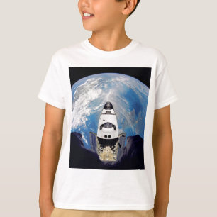 T-shirt Vista olho de peixe do Ônibus Espacial Atlantis em