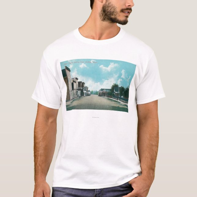 T-shirt Vista oriental da rua principal (Frente)