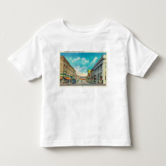 T-shirt Vista oriental de StreetPocatello Center, (Frente)