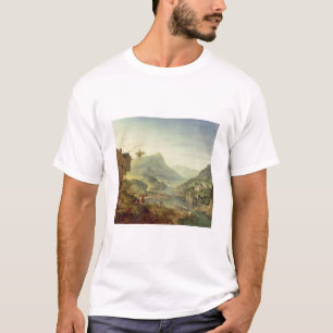 T-shirt Vista panorâmica no Rhine (pares com 59649)