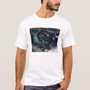 T-shirt Vista satélite das ilhas de Bahama