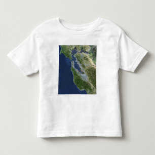 T-shirt Vista satélite de San Francisco, Califórnia