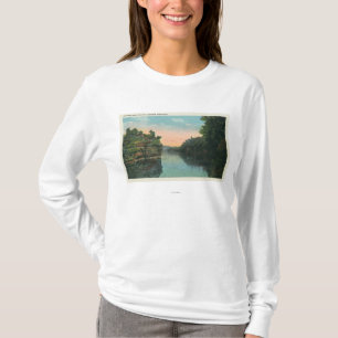 T-shirt Vista sobre a represa do reservatório de Ashokan