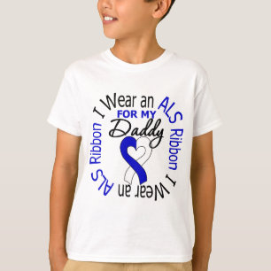 T-shirt Visto uma Faixa ALS para o meu Pai