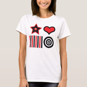 T-shirt visual da estimulação do mês novo dos p
