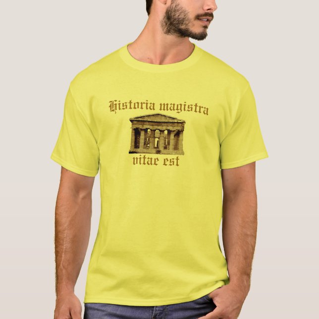 T-shirt Vitae est do magistra de Historia (Frente)