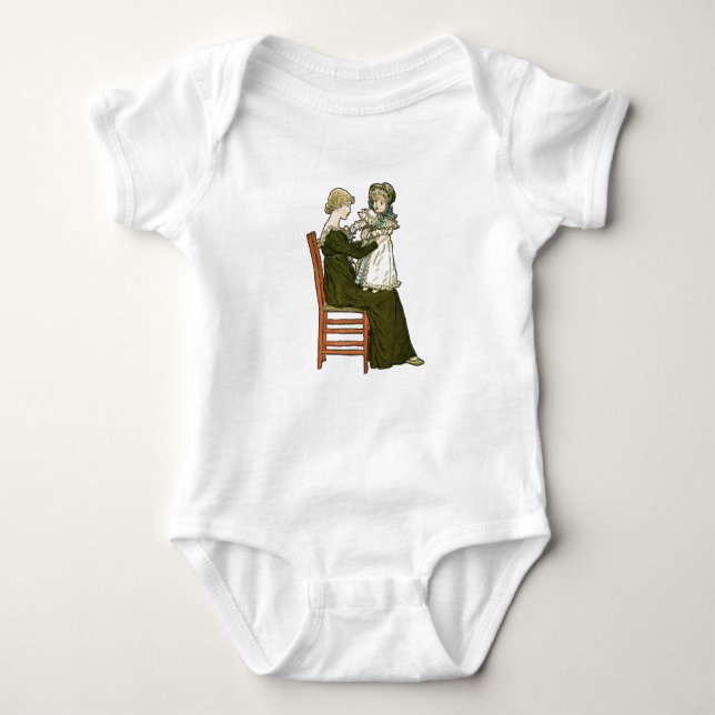 T-shirt Vitoriano Baby Greenaway Mãe (Frente)