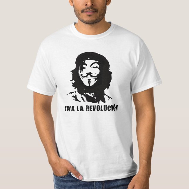 T-shirt Viva La Anonymous (Frente)