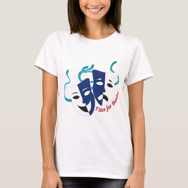 T-shirt Viva para o teatro (Frente)