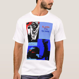 T-shirt Viva para scoot, Scoot para viver