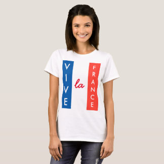 T-shirt Vive La France French Flag Personalizável