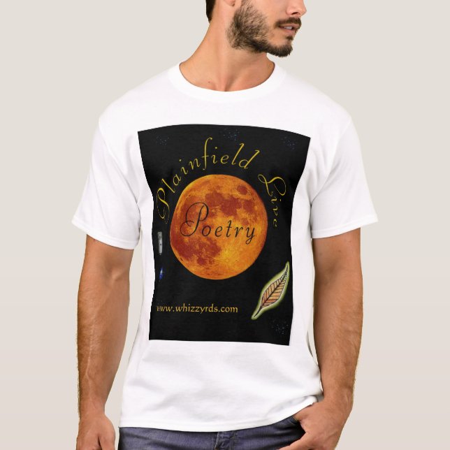 T-shirt vivo da poesia de Plainfield (Frente)