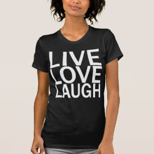 T-shirt vivo do preto do riso do amor