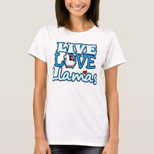 T-shirt vivo dos lamas do amor