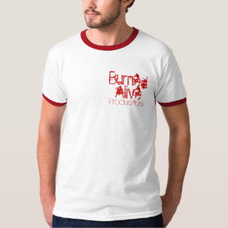 T-shirt vivo queimado   das produções