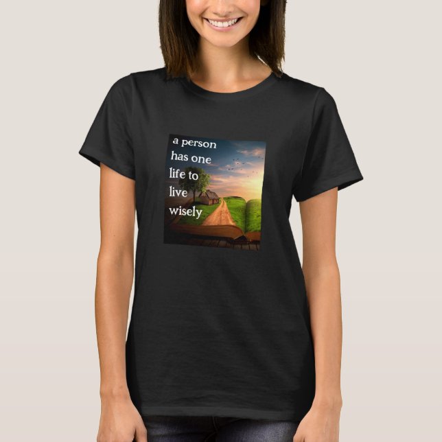 T-Shirt Vivo (v3 escuro) (Frente)