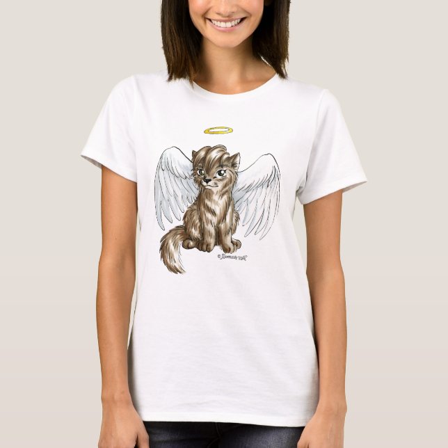 T-shirt voado de Cub de lobo (Frente)