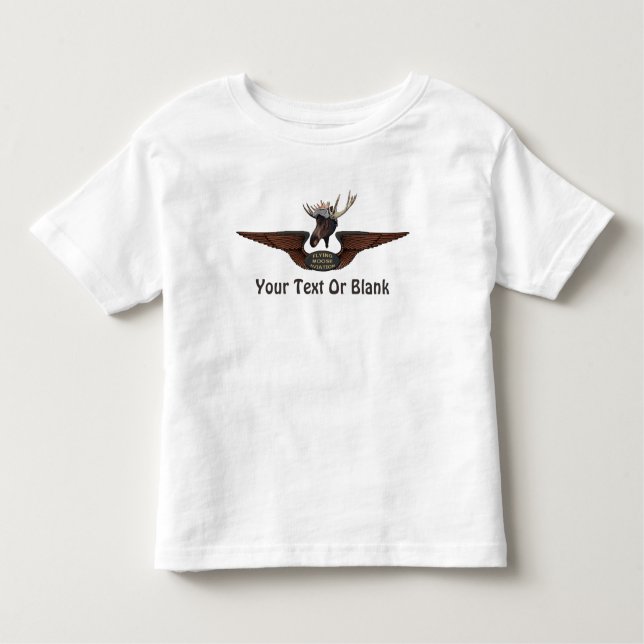 T-shirt Voando Moose Bush Piloto Wings (Frente)
