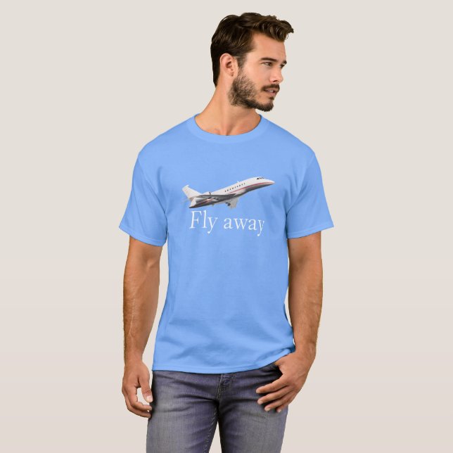 T-shirt Voar para fora (Frente Completa)